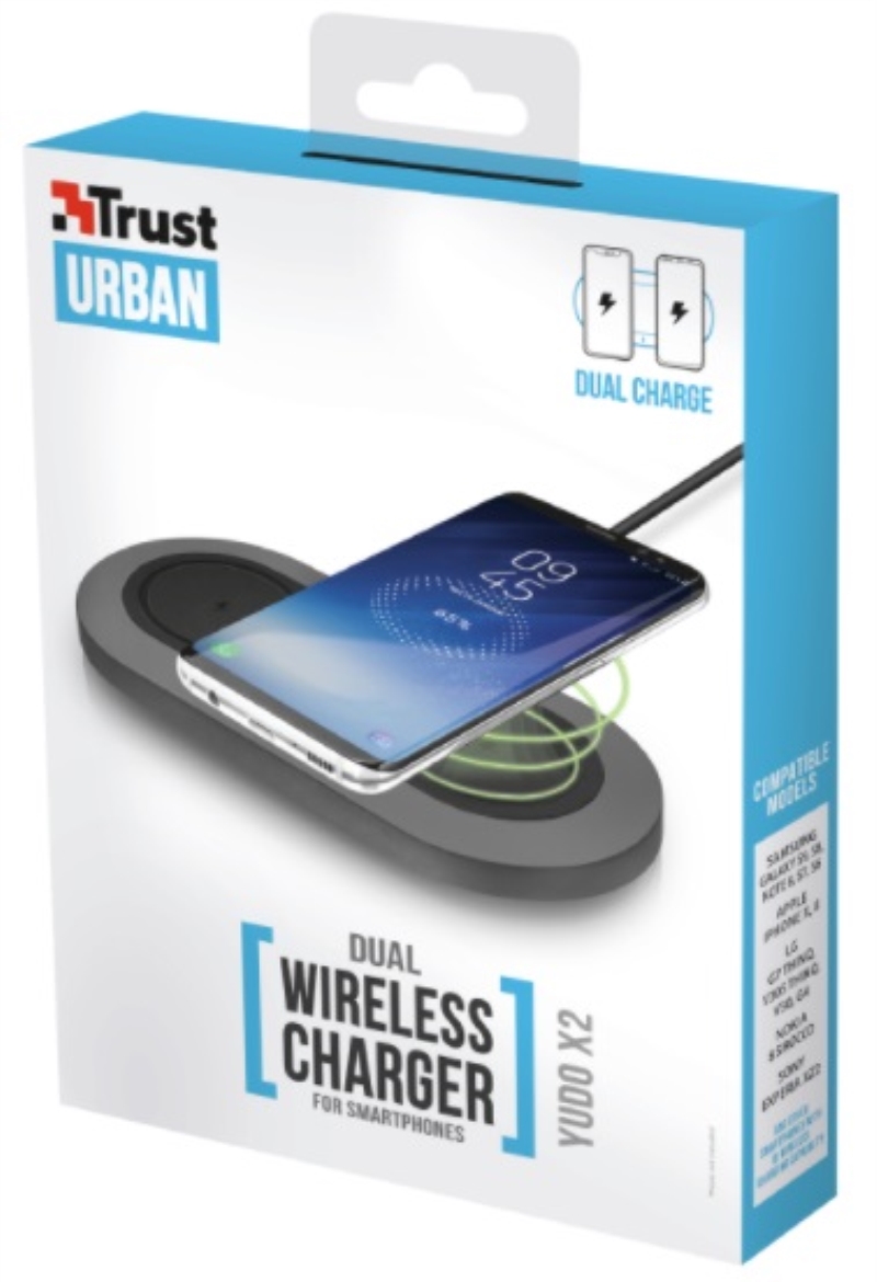 TRUST TRUST CARICATORE WIRELESS DOPPIO SMARTPHONE